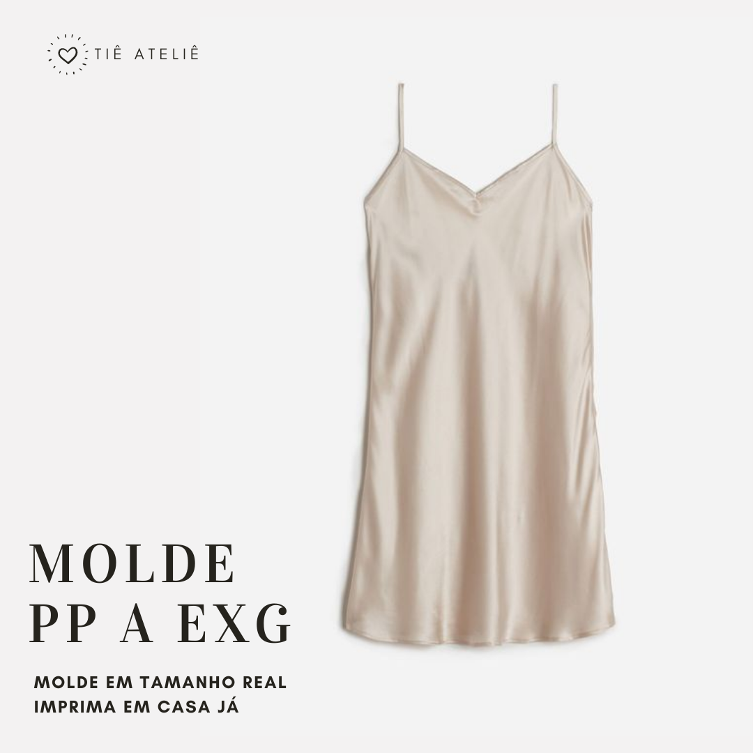 MOLDE (EM PDF) CAMISOLA DE ALCINHA
