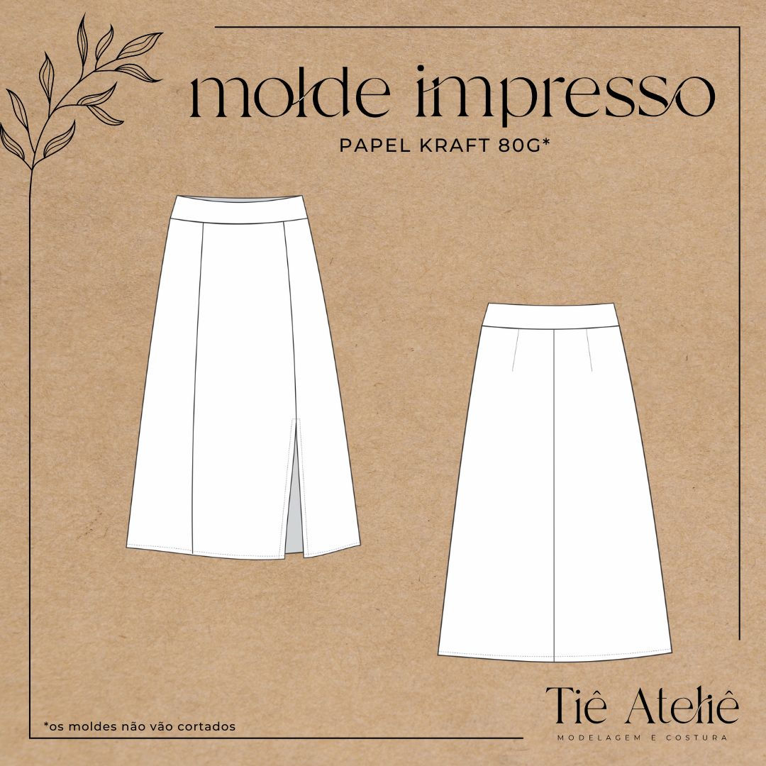 MOLDE EM PAPEL SAIA MIDI COM FENDA