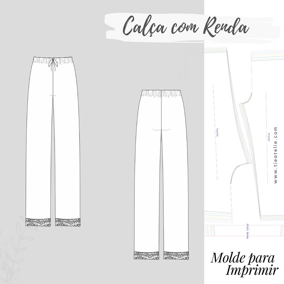 Miniatura: MOLDE (EM PDF) COMBO PIJAMA FEMININO