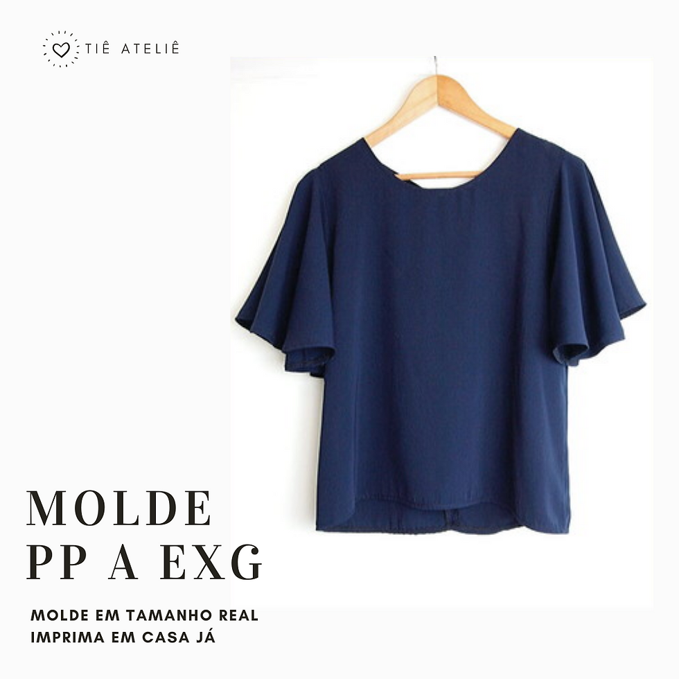 MOLDE (EM PDF) BLUSA MANGA SINO