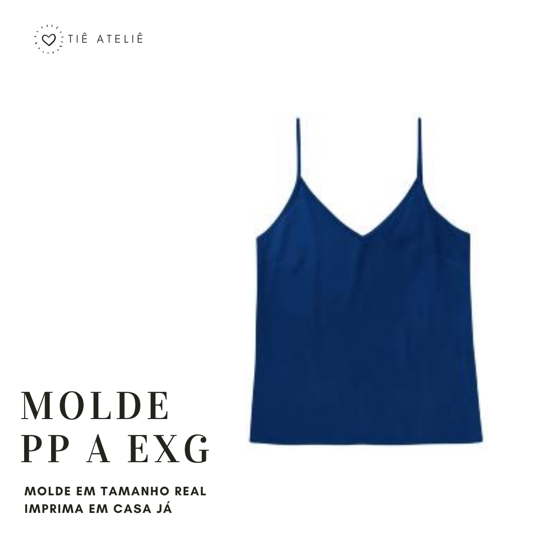 MOLDE (EM PDF) BLUSA ALCINHA MALHA