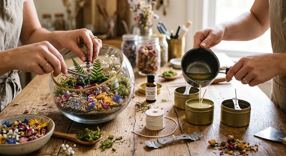 Creative workshops (hands-on, calming, great for mixed groups)