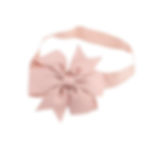 roze haarband met bloemstrik