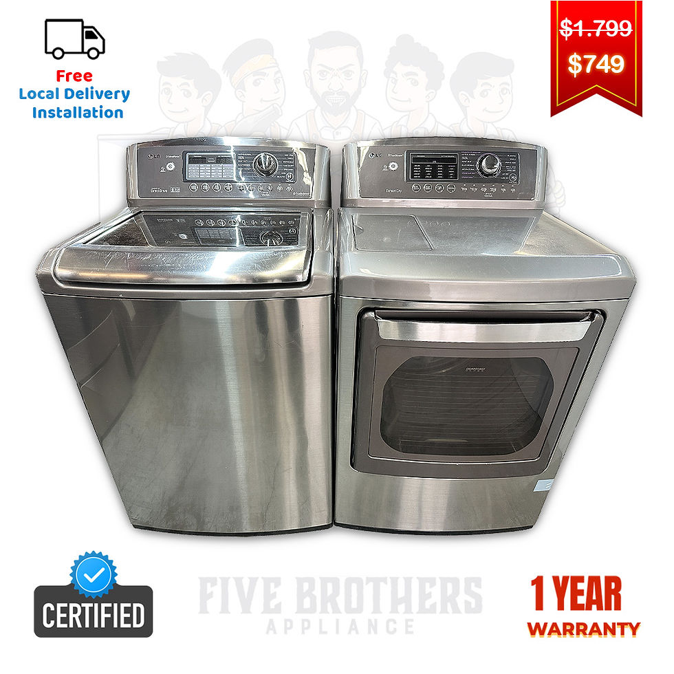 LG Refurbished Washer and Dryer, Top Load 4.5 cu.ft Irving 1964