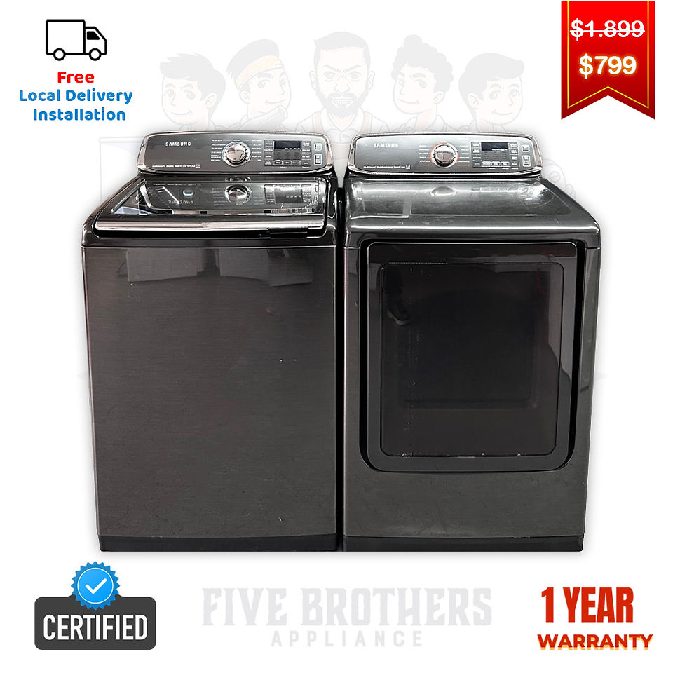 Samsung Refurbished Top load Washer and Dryer 5.2 cuft Austin 9310