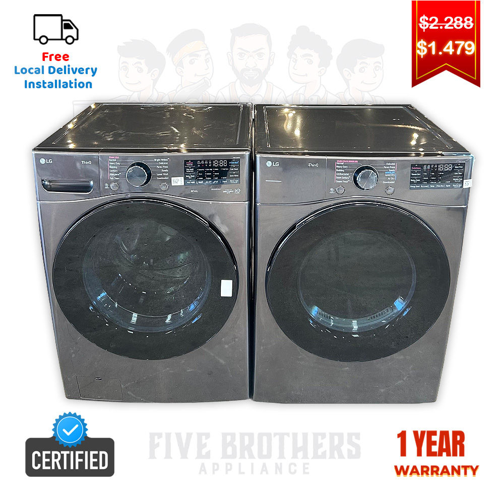 LG Scratch and Dent Washer and Dryer, Front Load 4.5 cu.ft Austin 2936