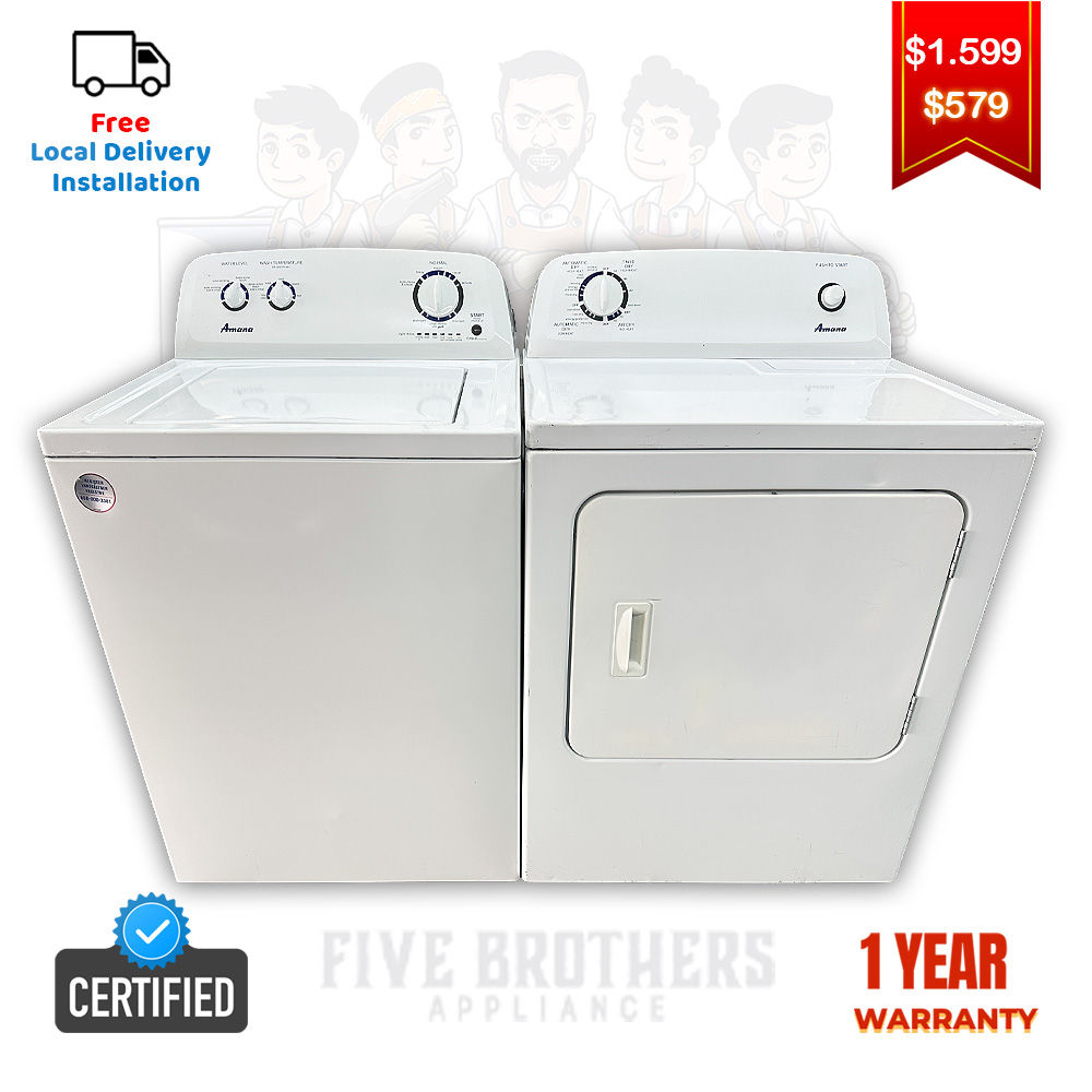 Amana Refurbished Top load Washer and Dryer 3.5 cuft Irving 9900