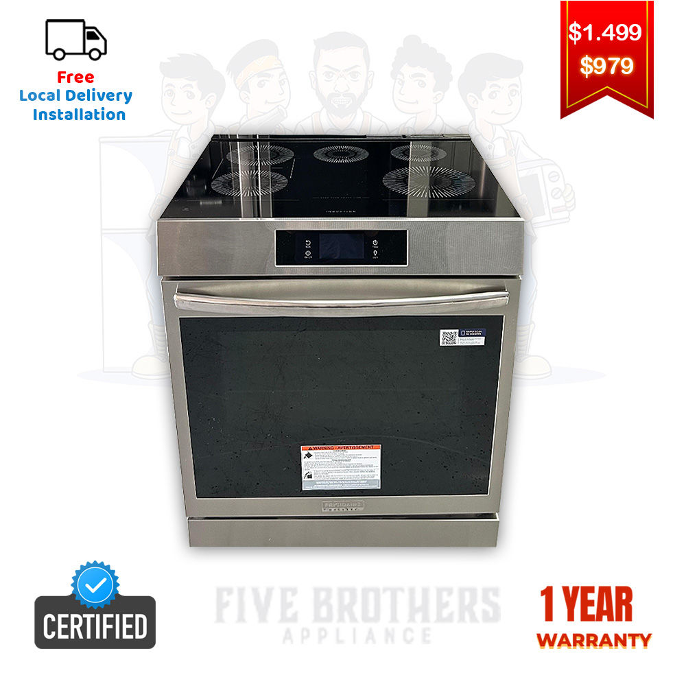 Frigidaire Open Box Electric Range, Freestanding Induction 6.2 cu.ft Austin 0146