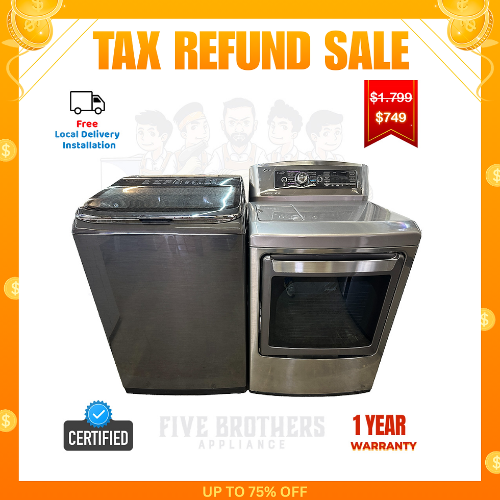 Samsung Refurbished Washer and LG Dryer, Top Load 5.0 cu.ft Irving 0657