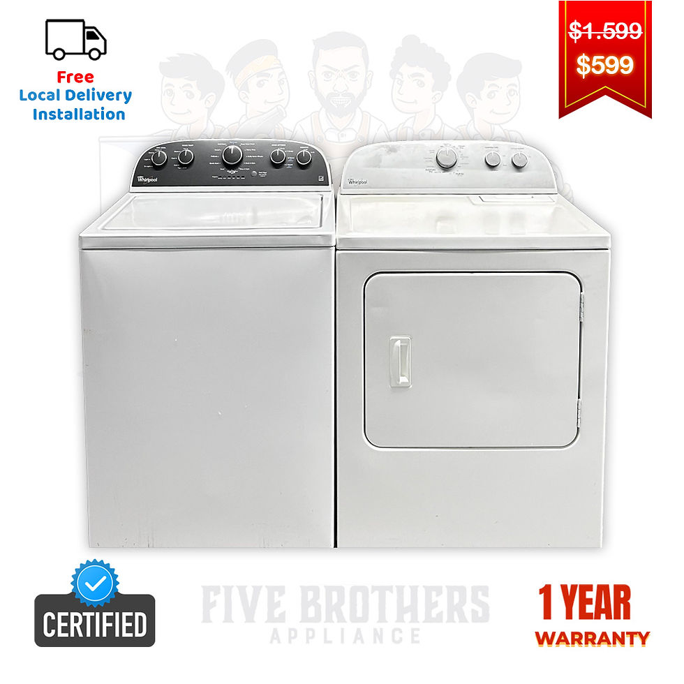 Whirlpool Refurbished Top load Washer and Dryer 4.3 cuft Austin 5599