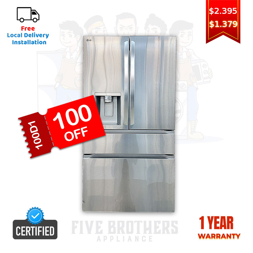 LG Open Box Refrigerator, 4-Doors 24.5 cu.ft Counter Depth Irving 2763