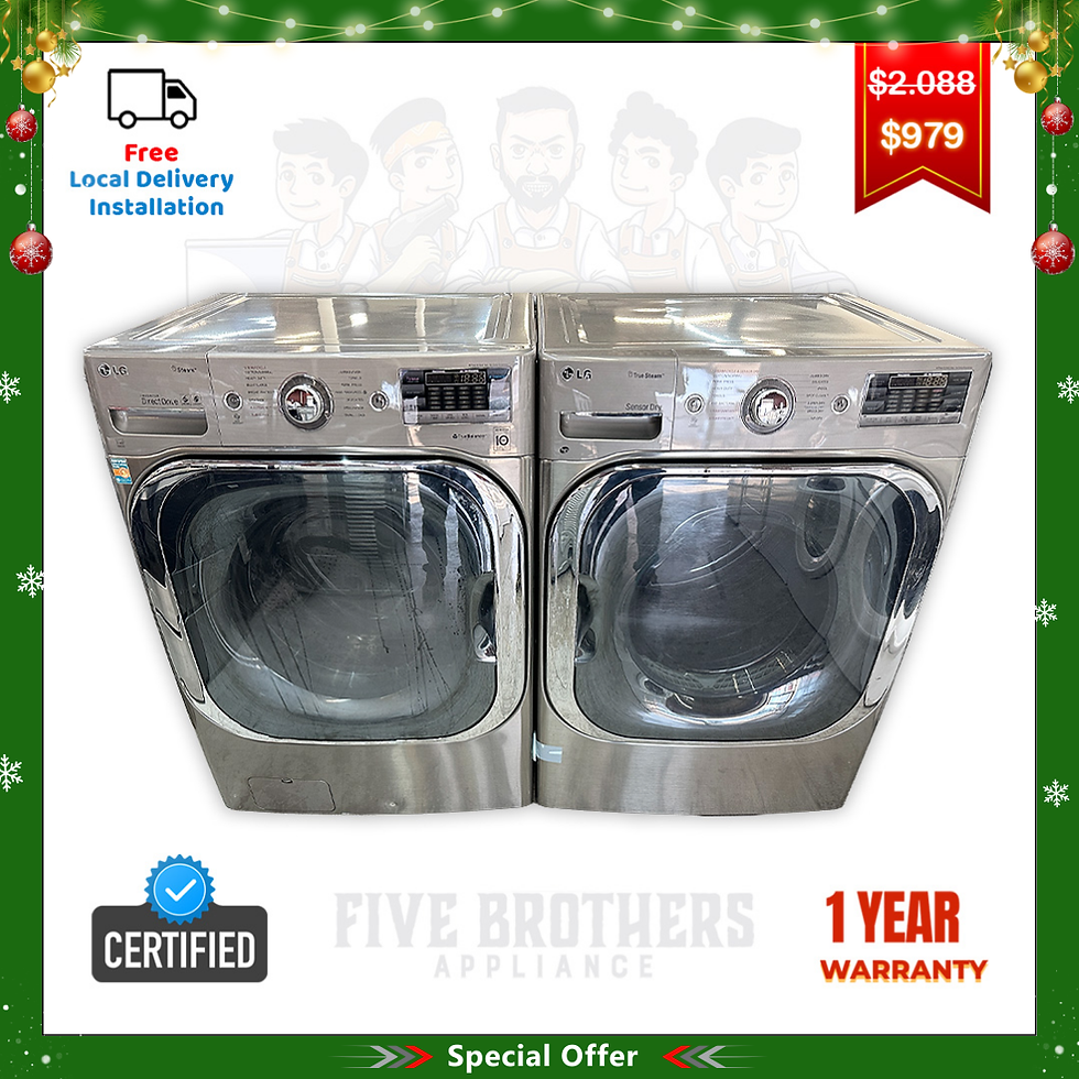 LG Refurbished Front load Washer and Dryer 5.8 cuft Irving 4700