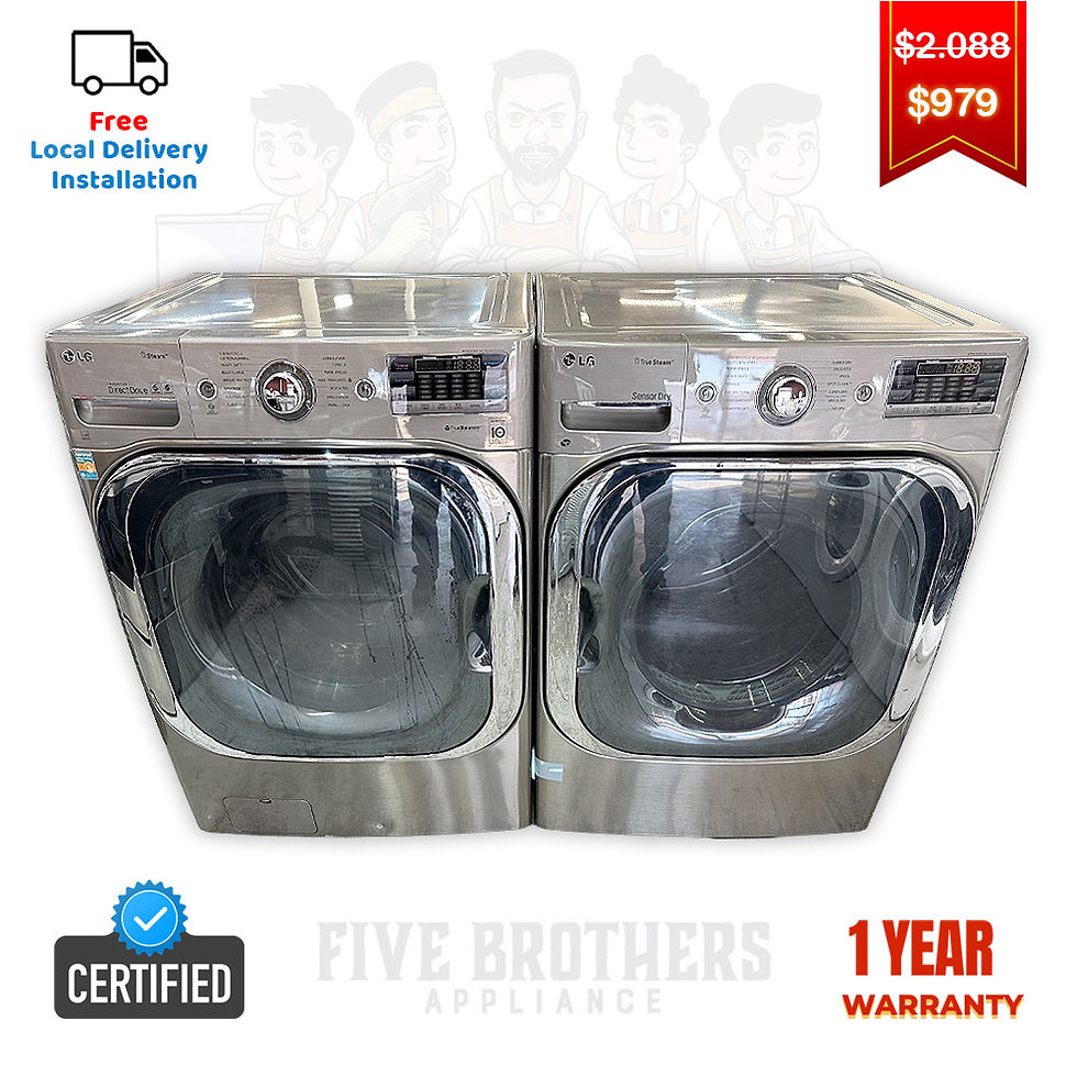 LG Refurbished Front load Washer and Dryer 5.8 cuft Irving 4700