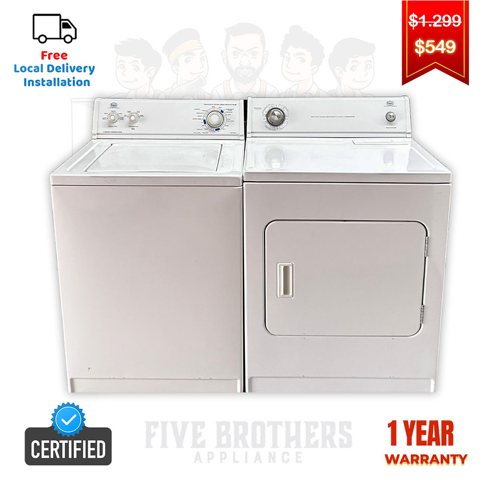 Roper Refurbished Top load Washer and Dryer 3.2 cuft Ausin 7119