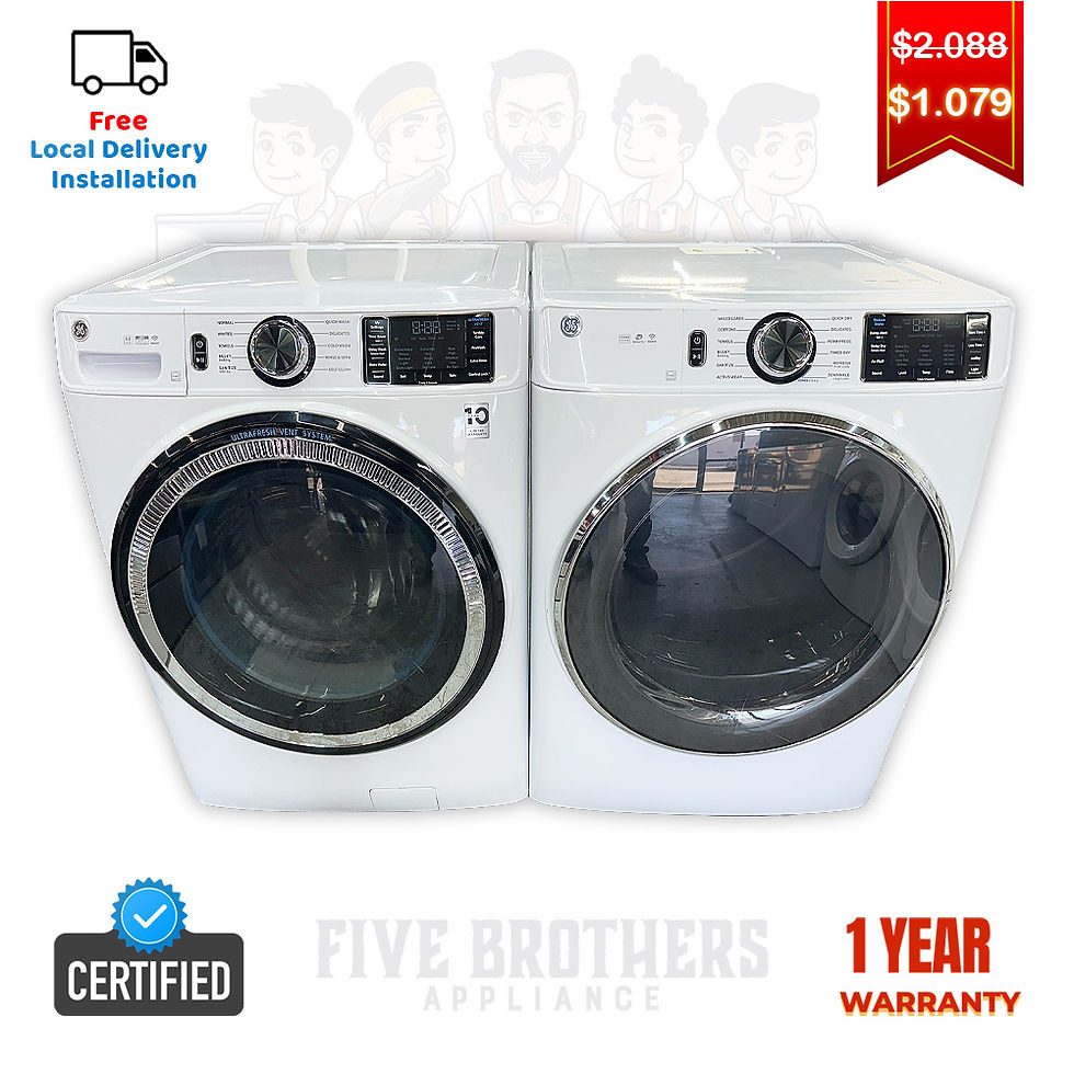 GE Refurbished Front load Washer and Dryer 4.8 cuft Irving 7999