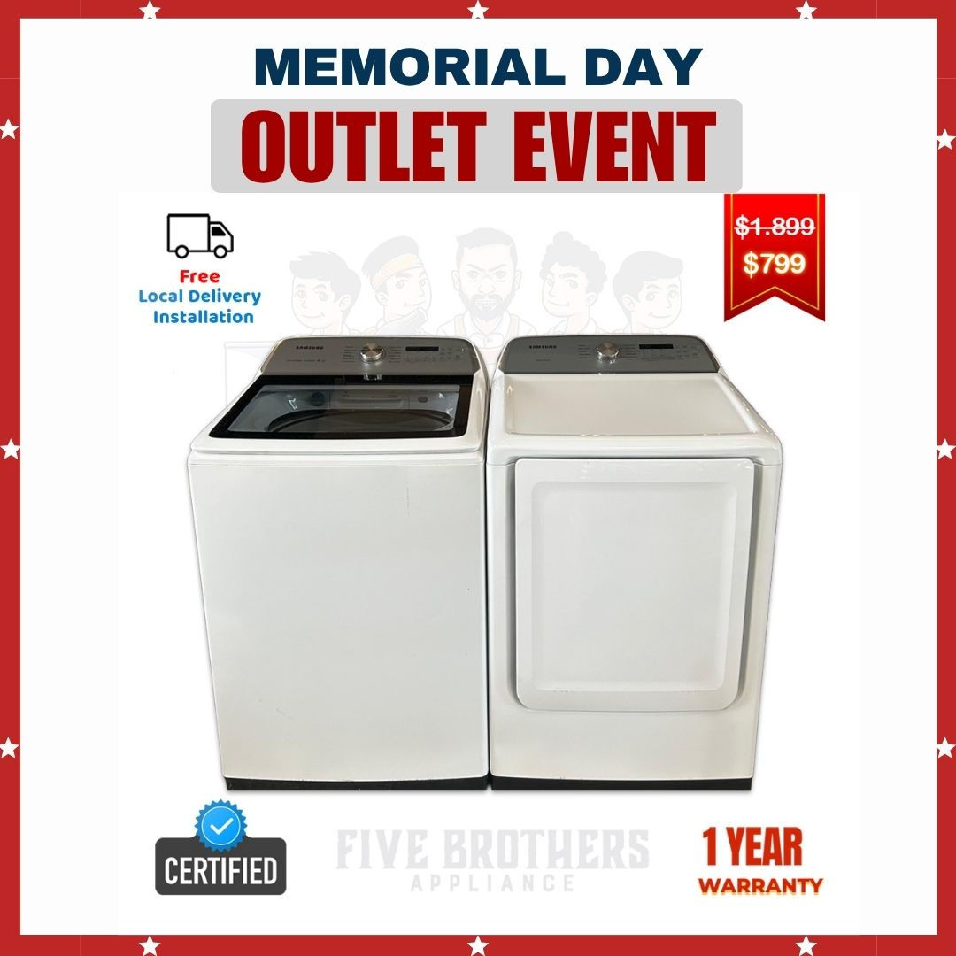 Samsung Refurbished Top load Washer and Dryer 5.0 cuft Austin 4399