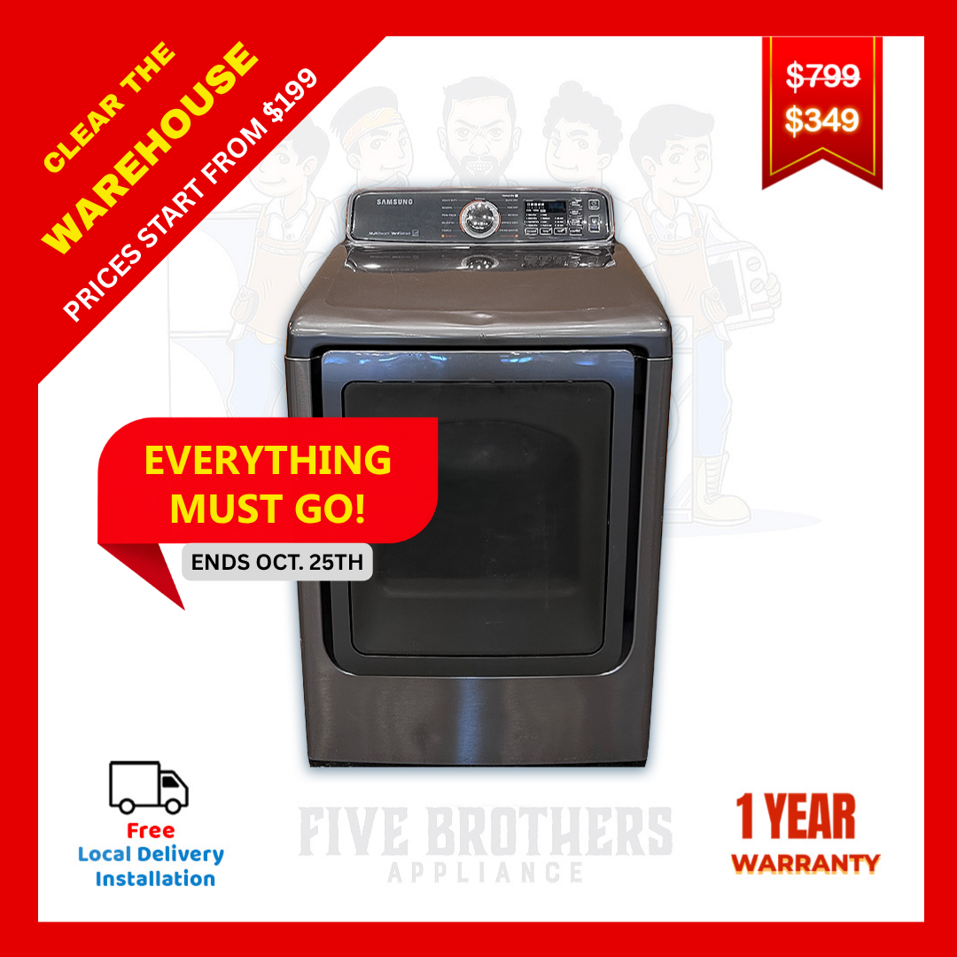 Samsung DV48J7770EP/A2 Electric Steam Dryer 7.4 CF- Refurbished- Austin 6965