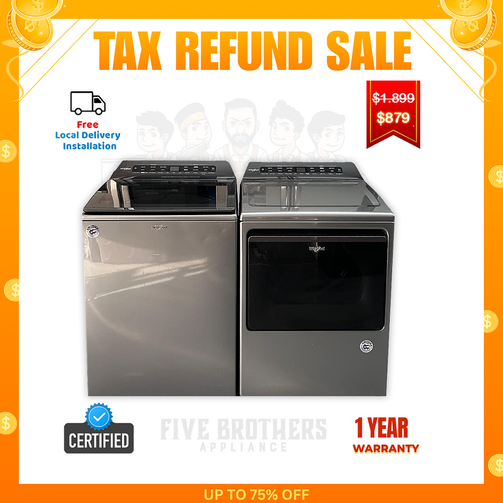 Whirlpool Refurbished Top load Washer and Dryer 5.0 cuft Austin 1538