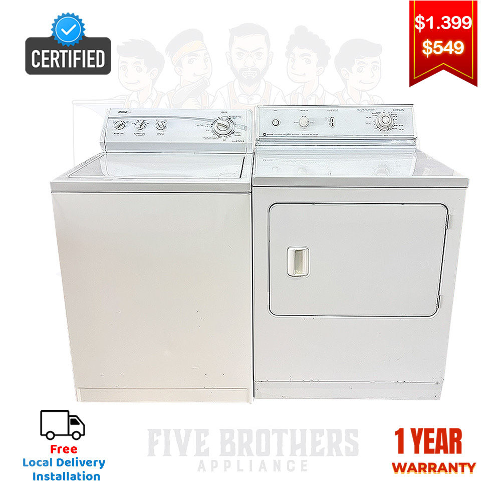 Kenmore 110.28522701 Washer & Maytag LDE8704ACE Dryer 3.2 CF- Refurbished
