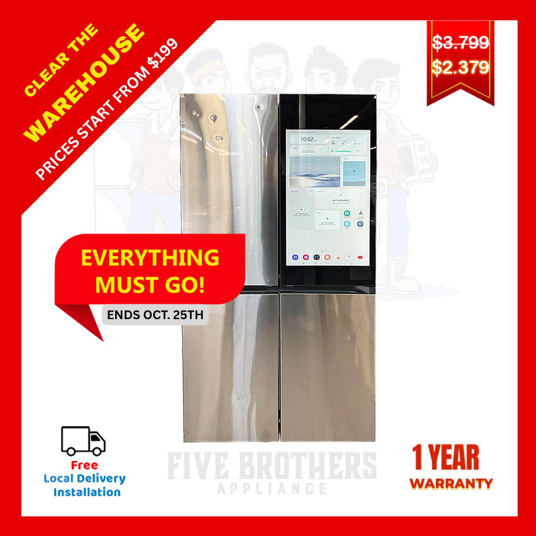 Samsung Bespoke RF29DB9900QD Refrigerator 29 CF - Scratch and Dent - Irving 7103