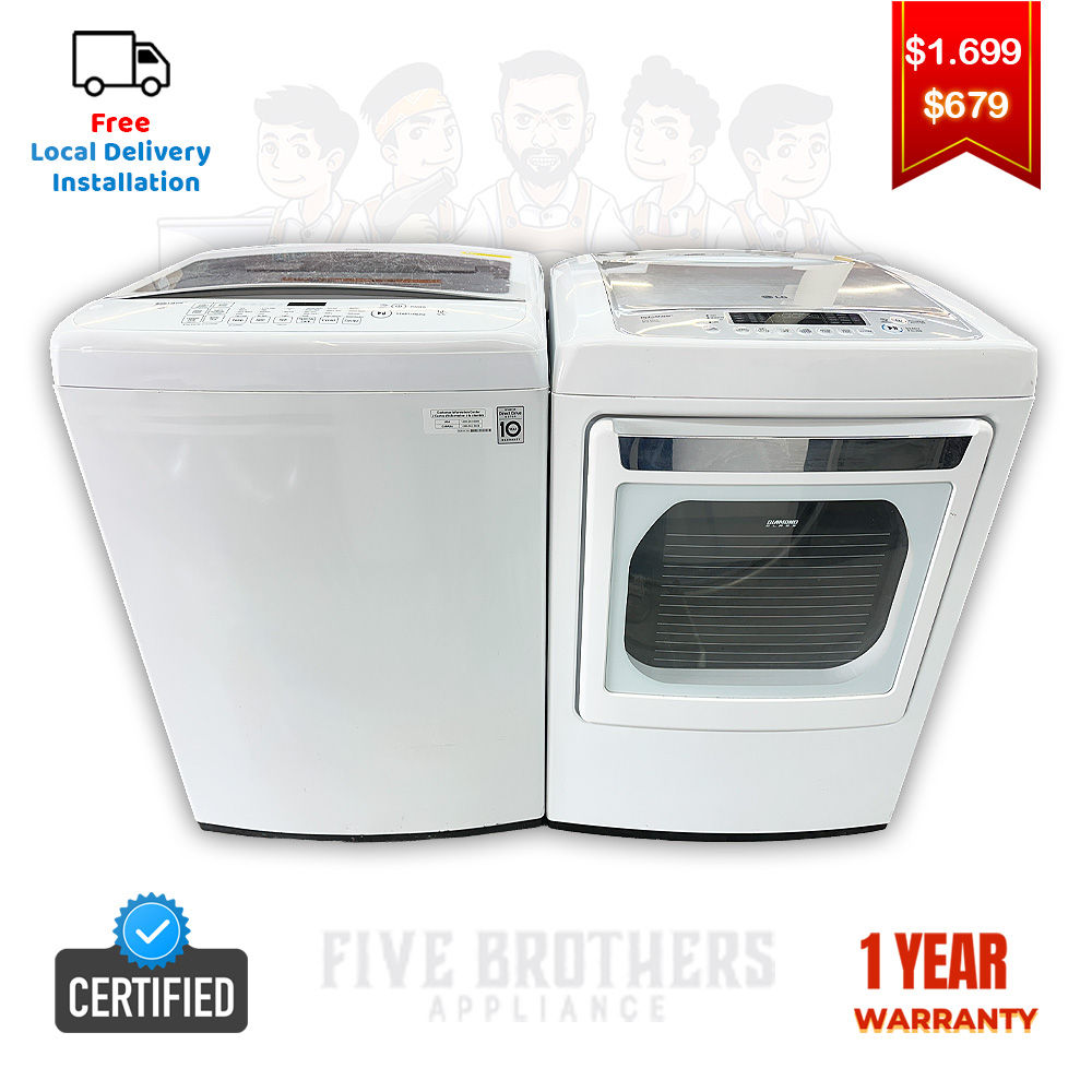 LG Refurbished Top load Washer and Dryer 4.1 cuft Irving 7720