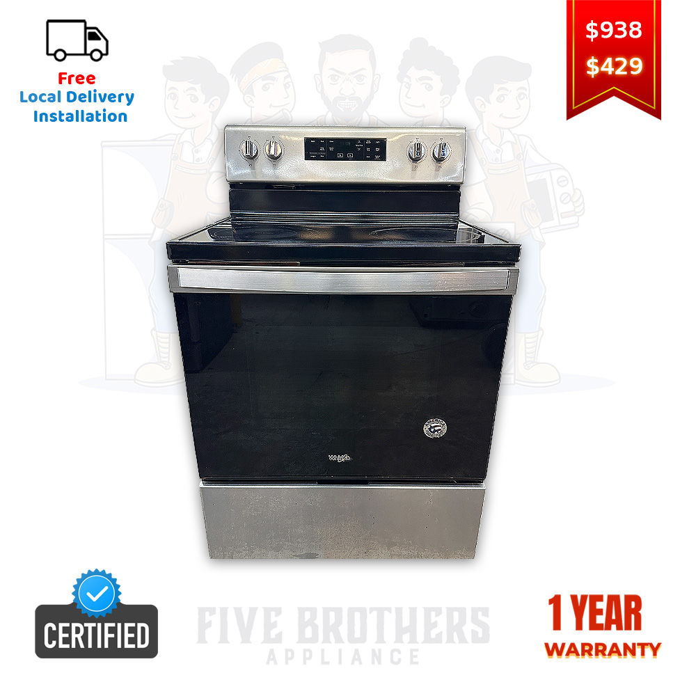 Whirlpool Refurbished Electric Range, Freestanding 5.3 cu.ft Irving 1737