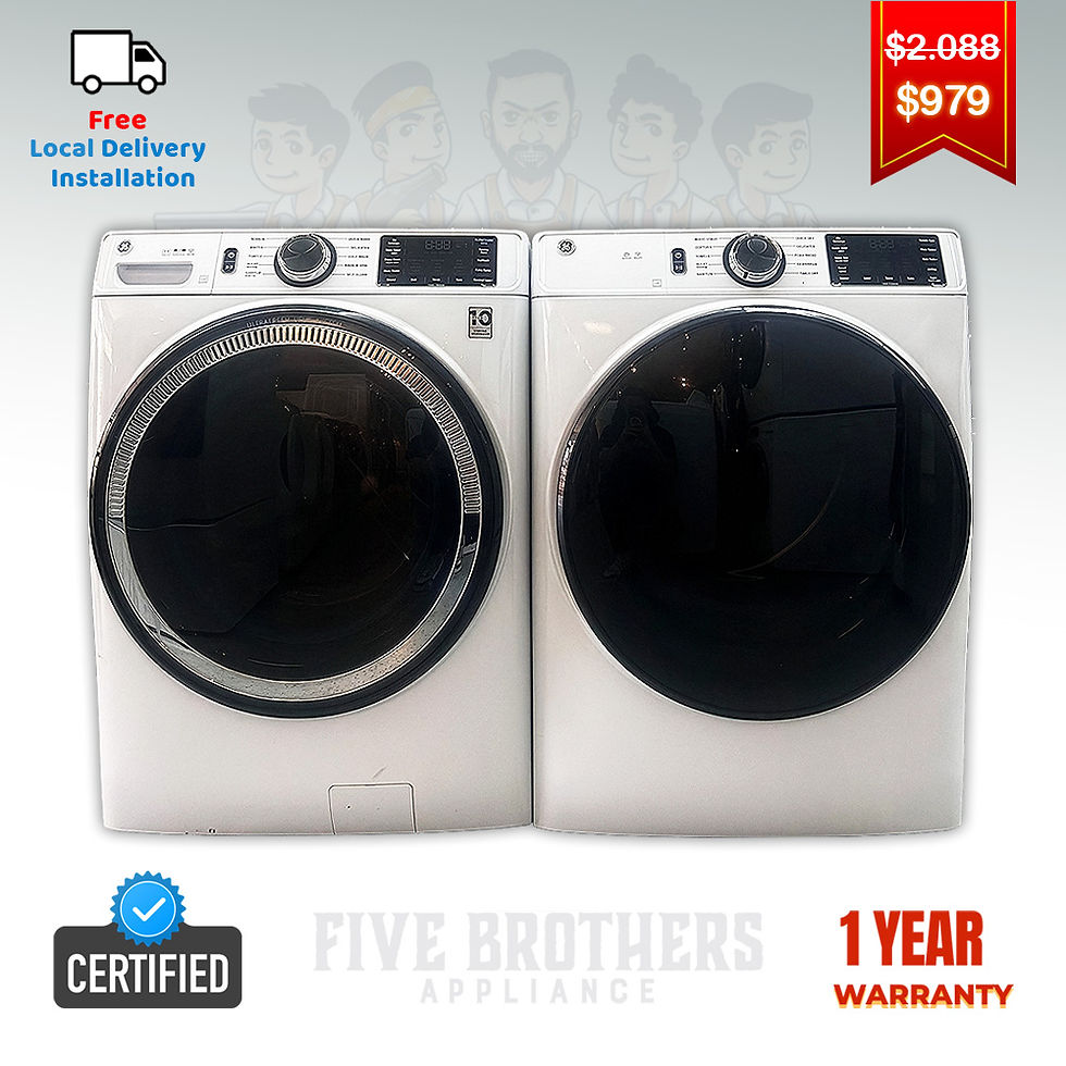 GE Refurbished Front load Washer and Dryer 4.8 cuft Austin 5500