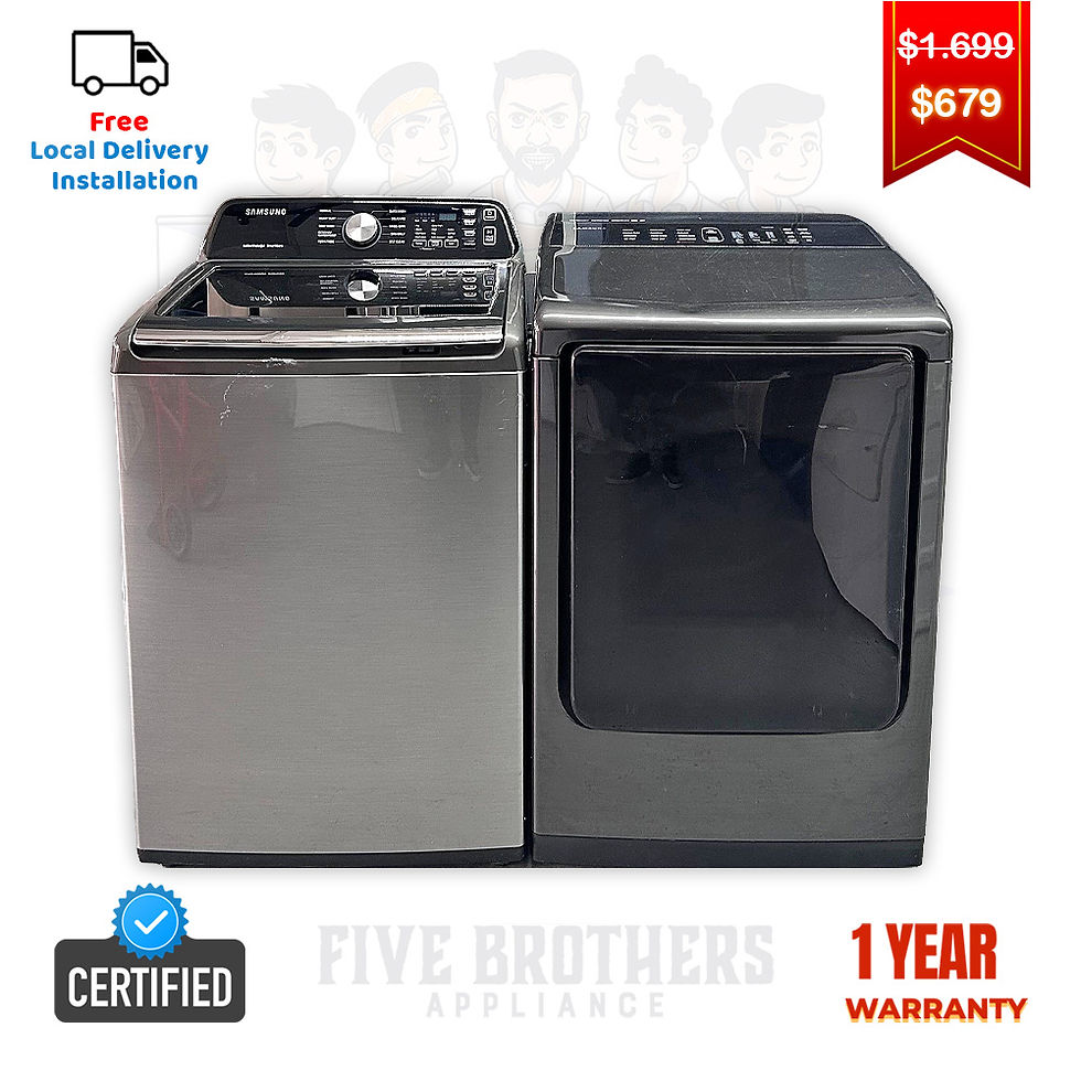 Samsung Refurbished Top load Washer and Dryer 4.5 cuft Austin 0968