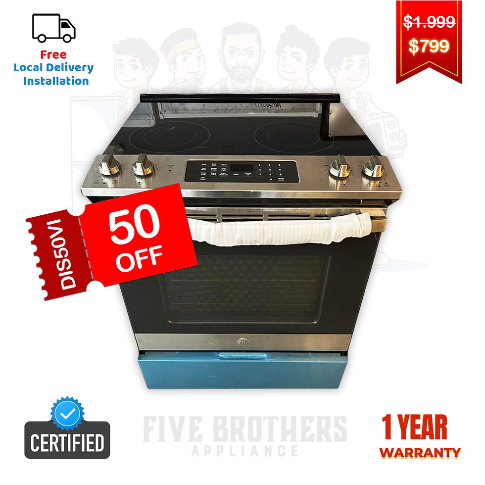 Thumbnail: GE Slide-In Electric Scratch and dent Range 5.3 cuft Austin 2204