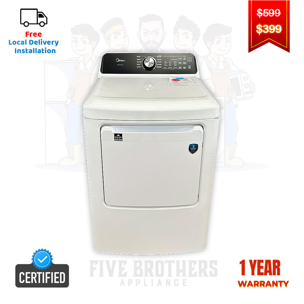 Midea Scratch and Dent Electric Dryer 7.0 cuft Ausin 7619