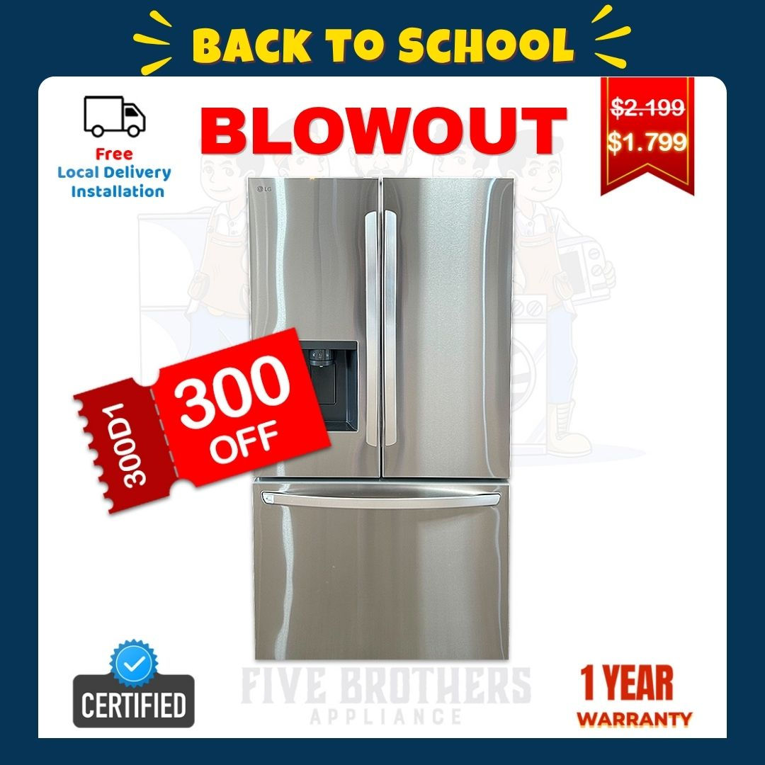 LG Open Box New Counter Depth French Door Refrigerator 26 cuft Austin 3519
