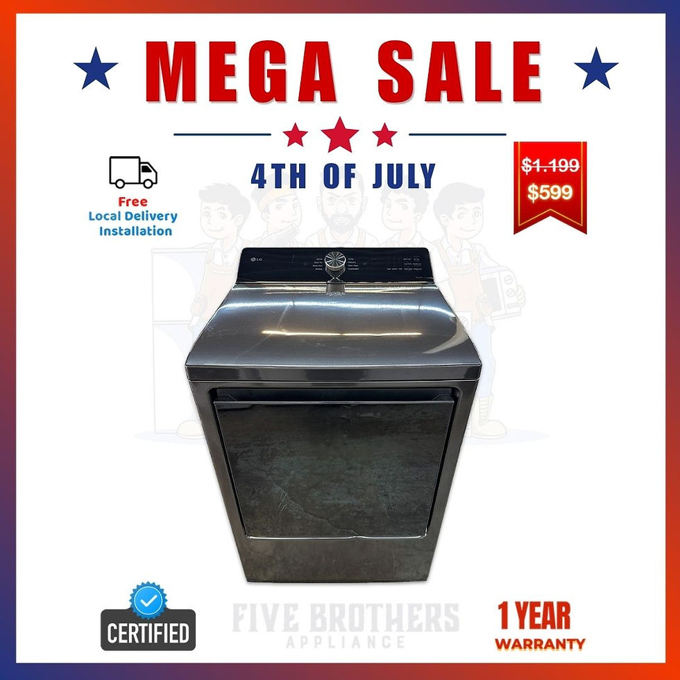 Thumbnail: LG Scratch and Dent Electric Dryer 7.3 cuft Irving 3990