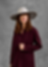 Emily London -light grey rabbit felt fedora
