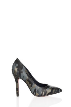 PUMPS WITH ARMY PATTERN