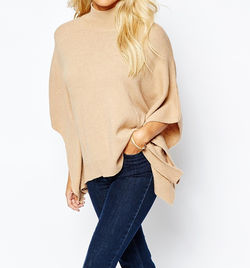 High Neck Poncho