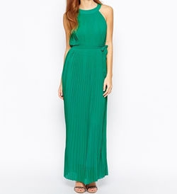 Pleated Maxi Dress