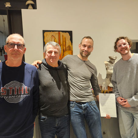 Nouveau rucher-école Erine avec Gérald et Sylvain de l'association Ruch' Aventure de Bar-le-Duc