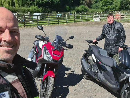 July 2022 - fit and well again and back on 2 wheels....phew!