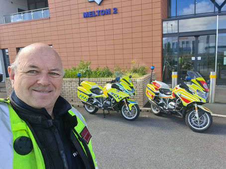 May 2026 - Another busy month of riding,  with nearly 3000 miles covered. Training, FireBiking, BikeSafe and 2 trips to Wales. One dry, and one very wet!  