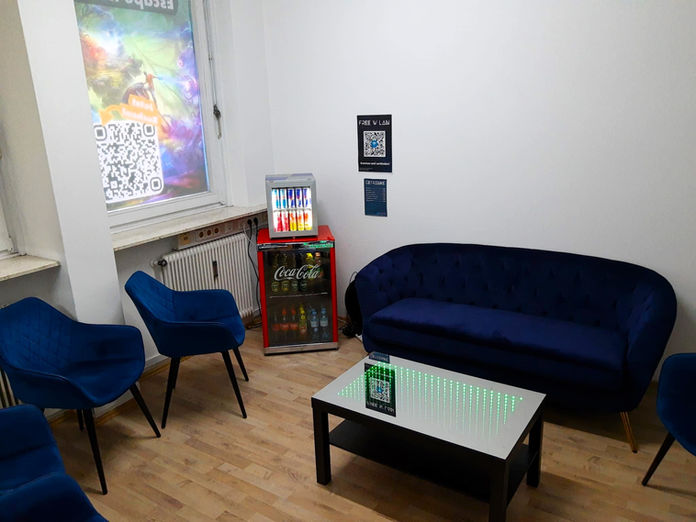 Virtual Lasertag Graz Kundenwartebereich