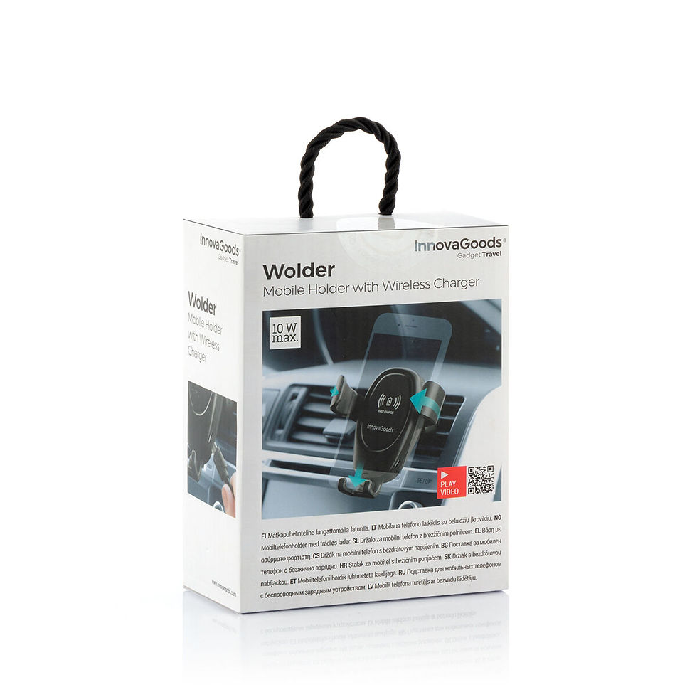 Miniaturbild: Handyhalterung mit kabellosem Ladegerät für Autos Wolder InnovaGoods
