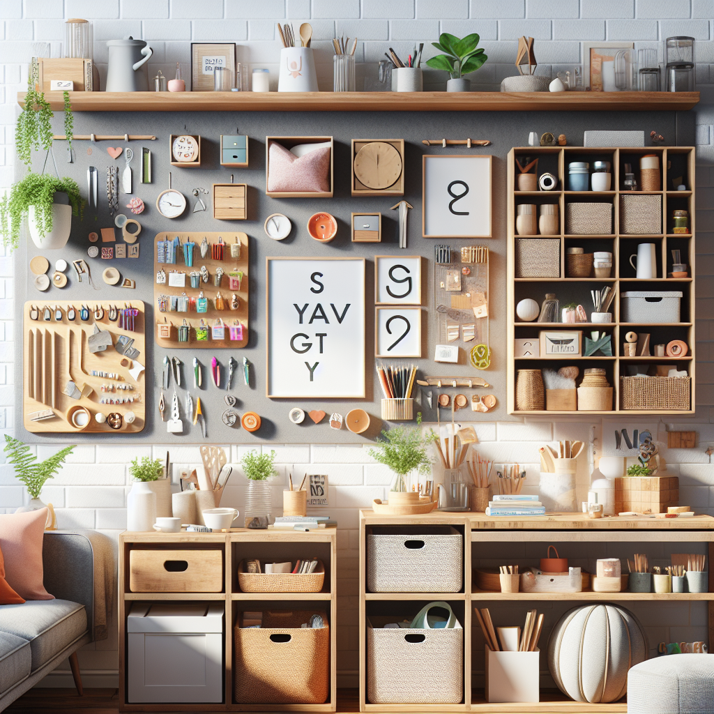 DIY pegboard organizer