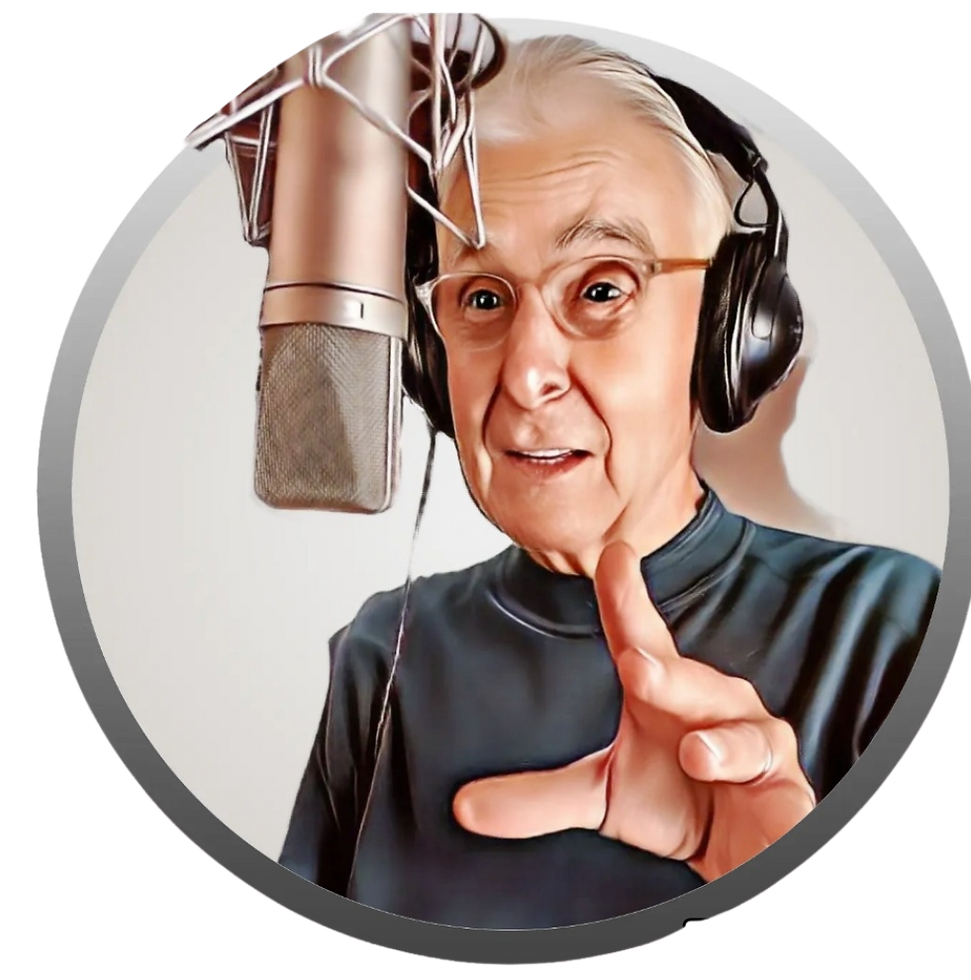 Huntersvoice behind the mic, U87ai, announcing a narration or commercial script, providing professional delivery
