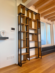 Libreria stile industrial
