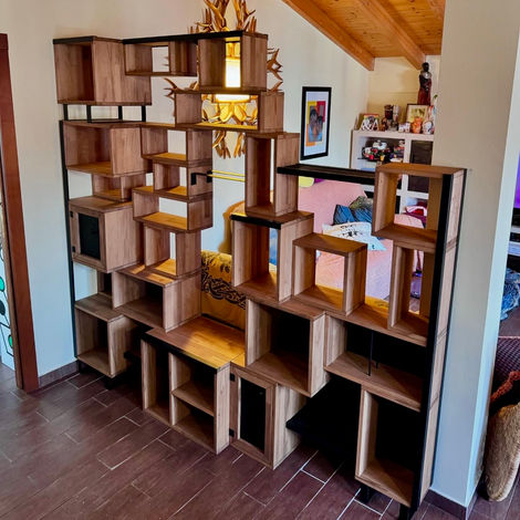 libreria industrial style