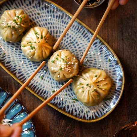 Mushroom Garlic Momo