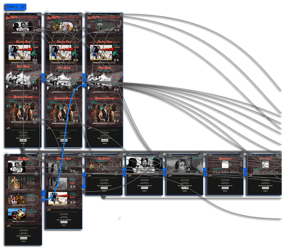 High Fidelity Website Screens XD