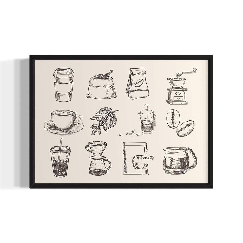 Küçük resim: "Coffee" No.3 Poster Tablo