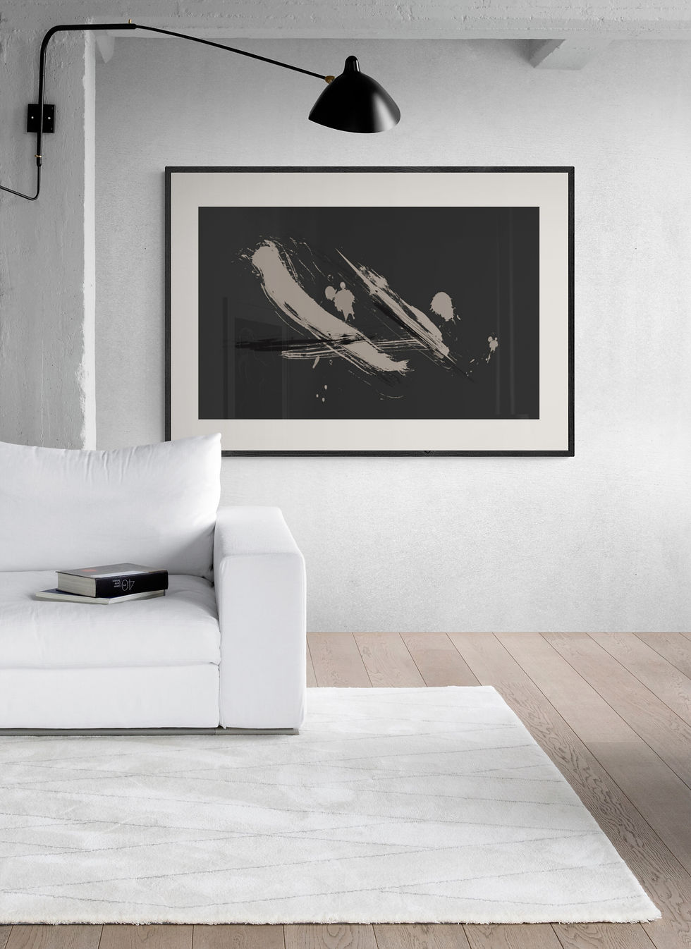 Matisse Design Seri 1 Soyut Fırça Poster Tablo – Tablodes modern fırça darbeli soyut tasarım