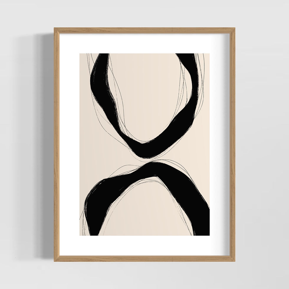Küçük resim: "Black Touches" Seri 5 Poster Tablo